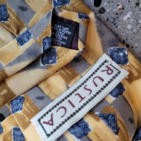 RUSTICA 100% silk tie - Picture 3 of 3